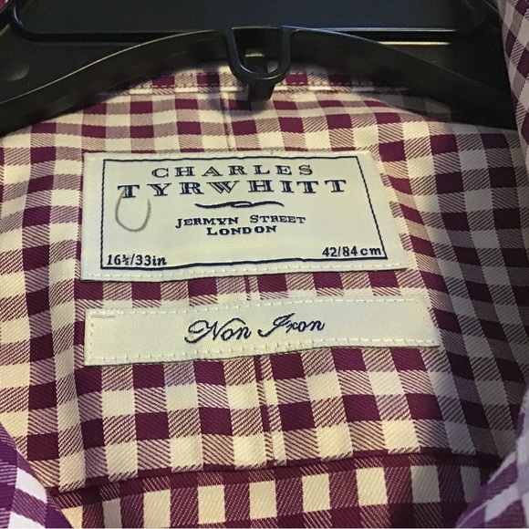 CHARLES TYRWHITT, Jermyn St. London. Size 16 1/2 x 33, Non iron - Picture 5 of 10